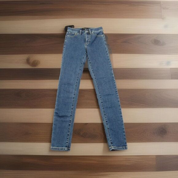 Banana Republic Women's Skinny Jeans‎ 24" Waist Size 1 Medium Wash Universal Fit - Picture 1 of 13